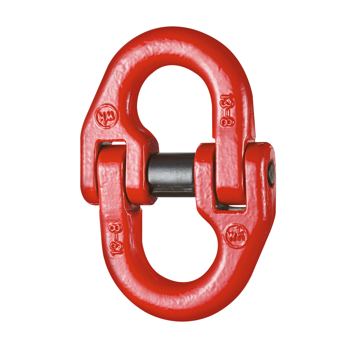 DEMA Verbindungsglied Stahl 10 mm, Forstkette, Rückekette, rot, Güteklasse 8, 3,15 t Zuglast, robust & langlebig, ideal für Forst, Holztransport, Landwirtschaft